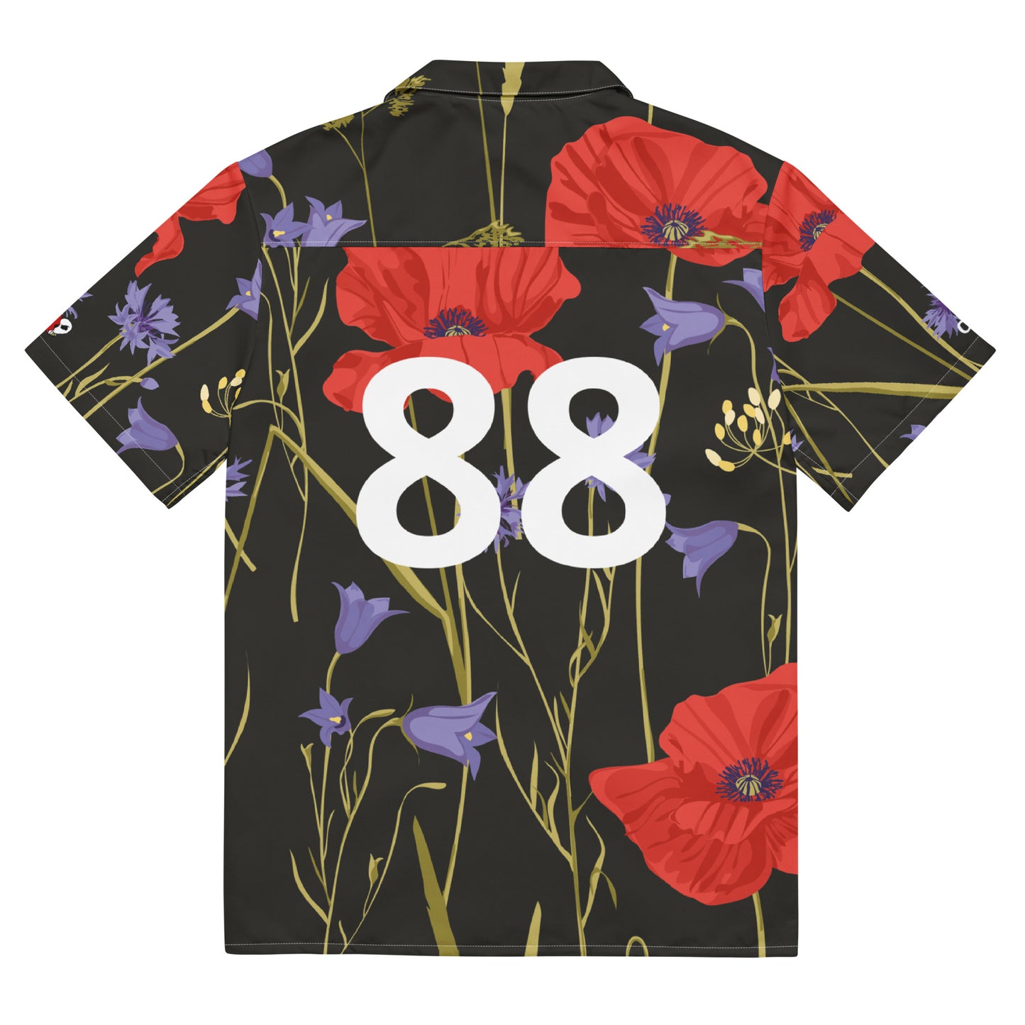 CC88 *Fantasy Island* Capsule Resort Shirt (Midnight Poppy Noir)