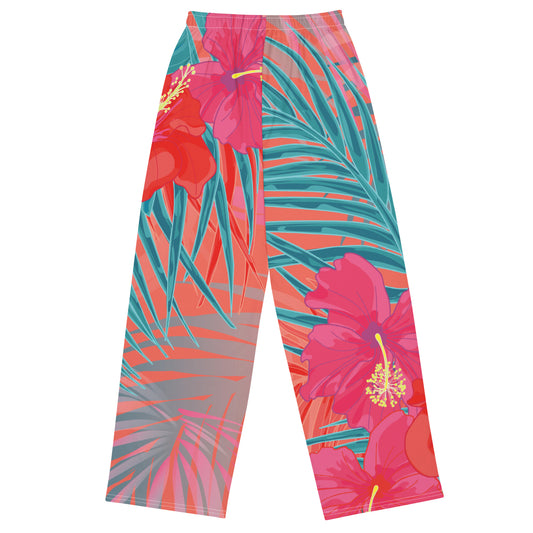 CC88 *Fantasy Island* Capsule Resort Pant (Tropical Hibiscus Red)