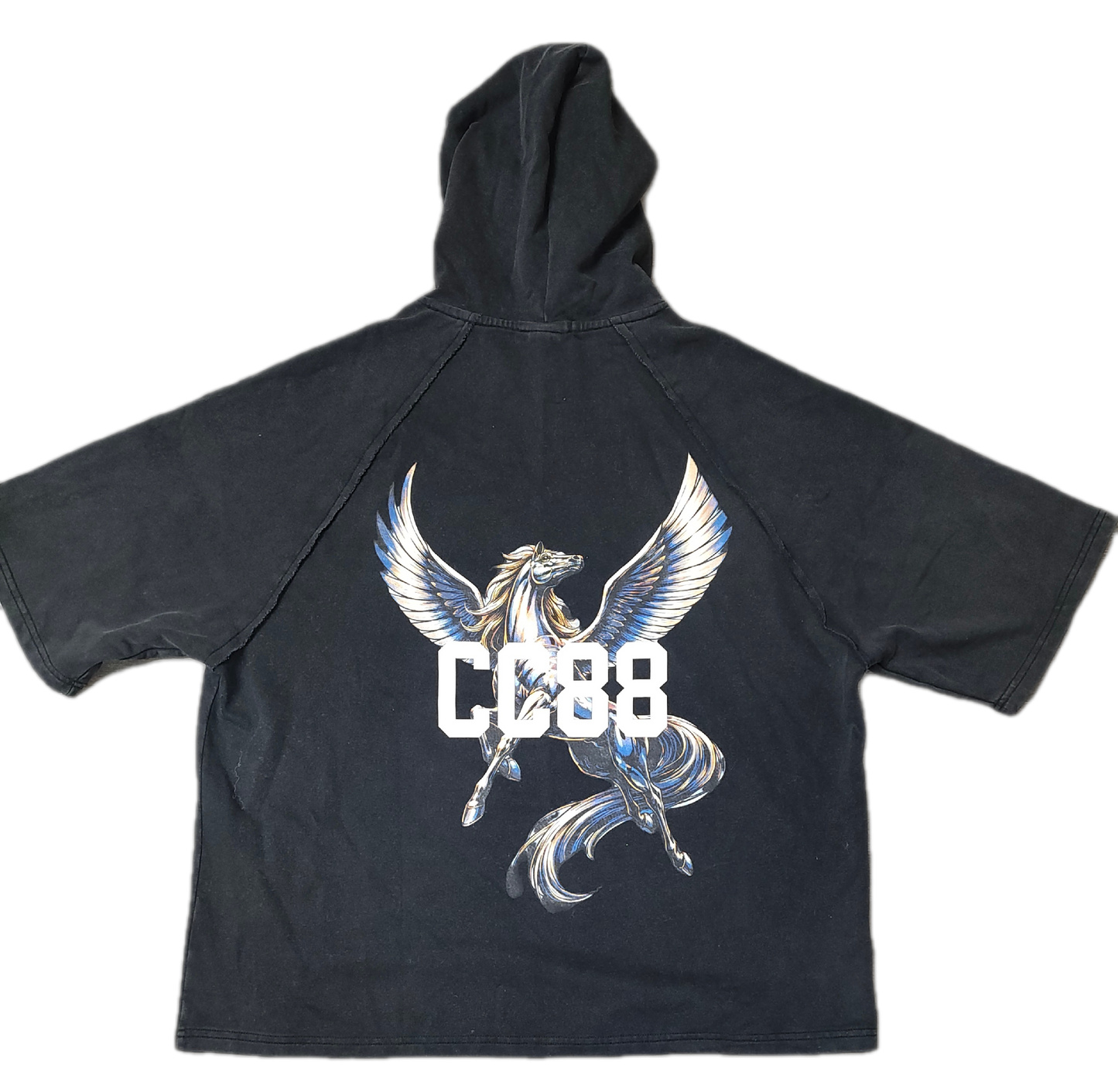 CC88 BEAST Vol. One "The Pegasus" on a Snow Washed Hooded Boxy T-Shirt