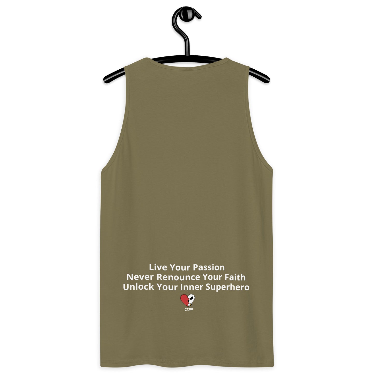 CC88 V524 Men’s Premium Tank Top Military Green