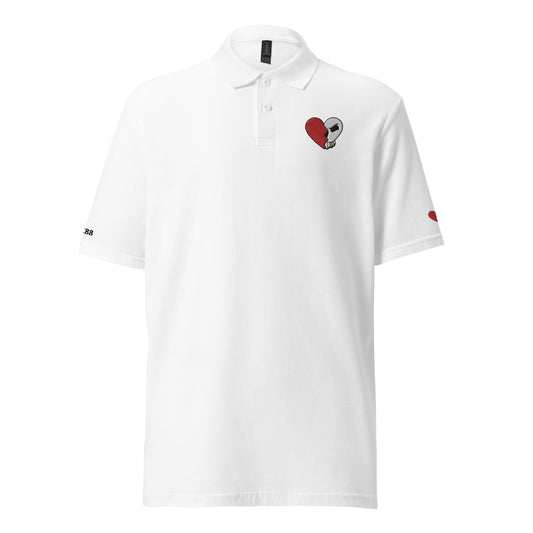 CC88 *World Travelers'* Pique Golf Polo (White)