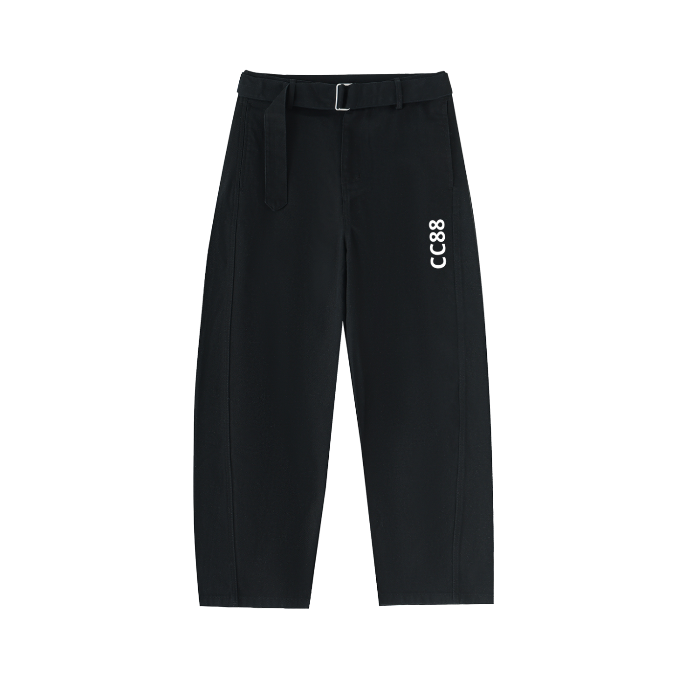*CC88 Black Label* - Belted Barrel-leg Chino Pants