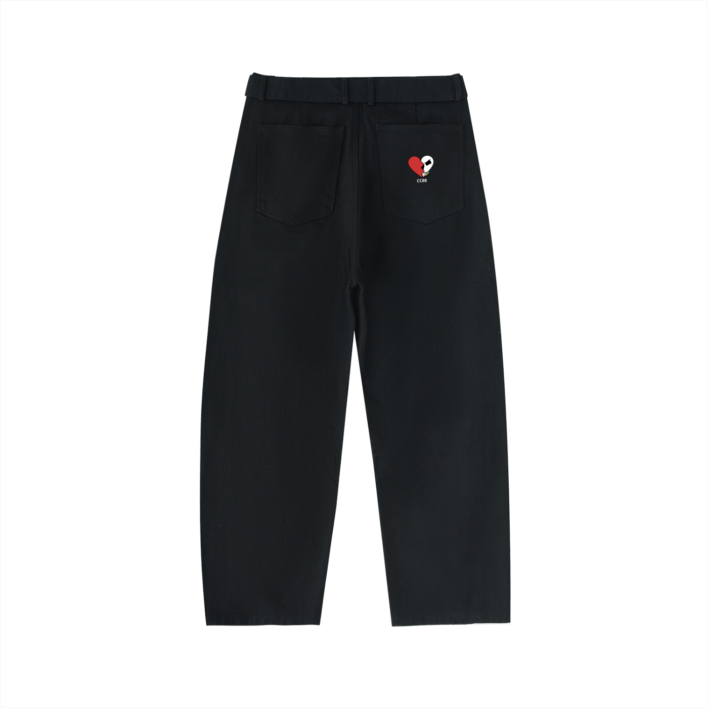 *CC88 Black Label* - Belted Barrel-leg Chino Pants