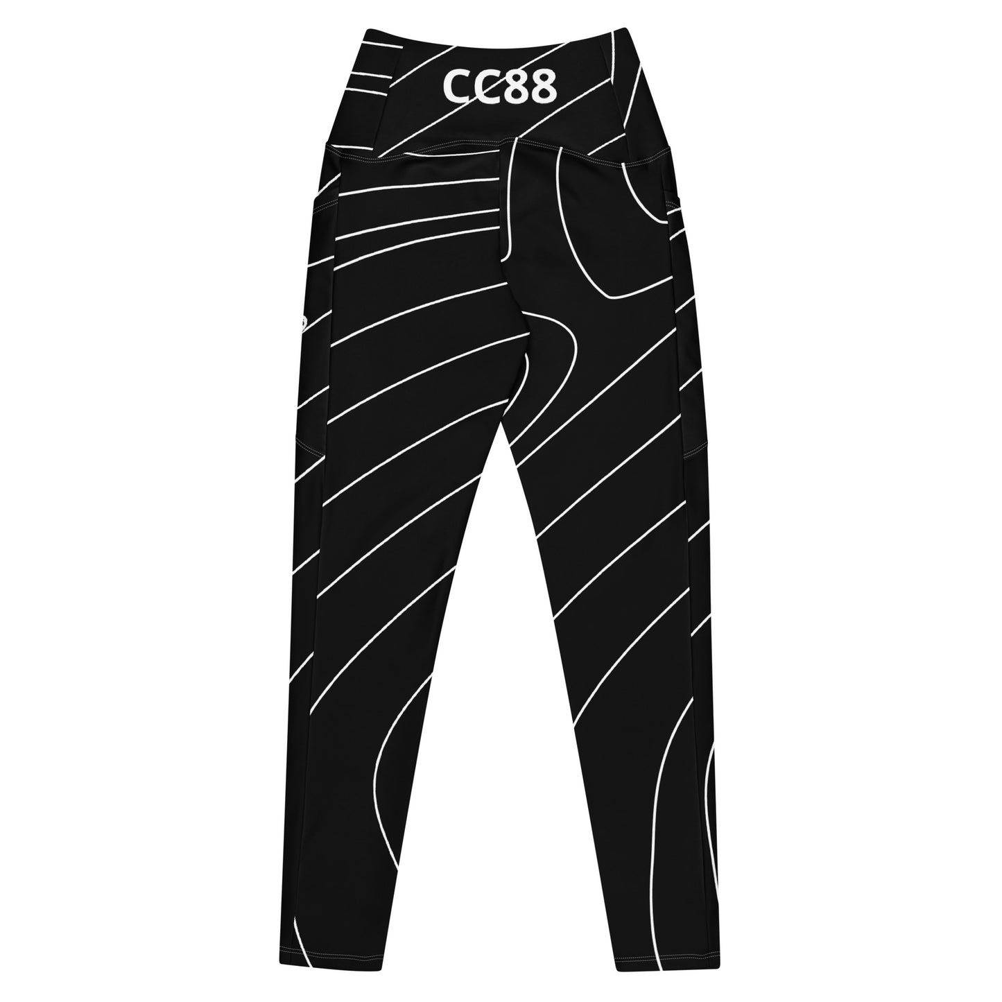 CC88 *Training Camp* Crossover Leggings with Pockets (Abs87)