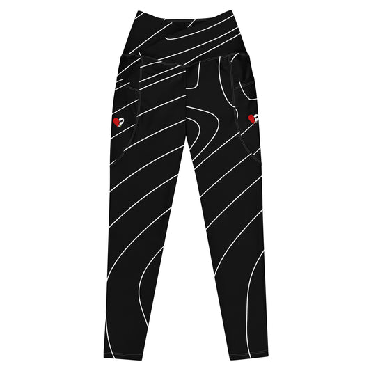 CC88 *Training Camp* Crossover Leggings with Pockets (Abs87)