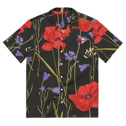 CC88 *Fantasy Island* Capsule Resort Shirt (Midnight Poppy Noir)
