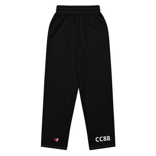 CC88 *Arena Tour* Wide-leg Joggers (Black)