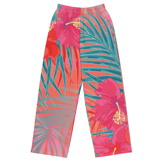 CC88 *Fantasy Island* Capsule Resort Pant (Tropical Hibiscus Red)