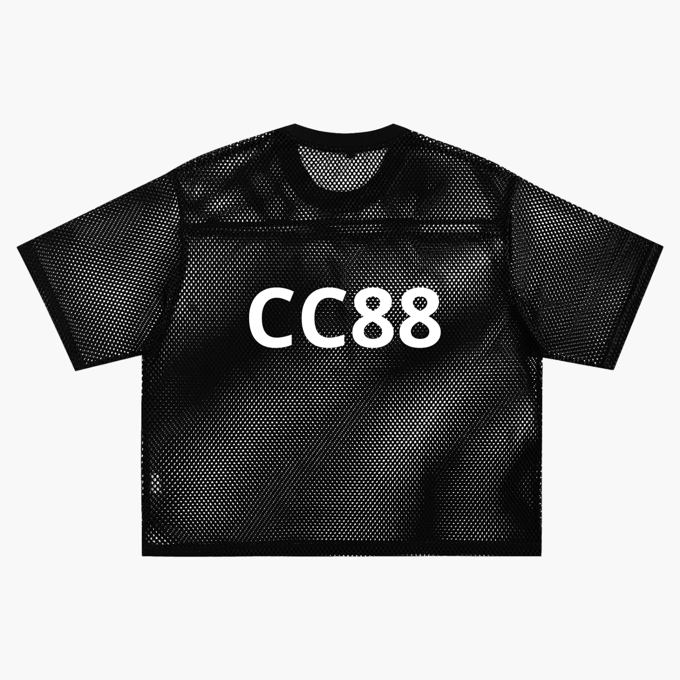 *CC88 Black Label* - See-through Boxy Net Logo T-Shirt