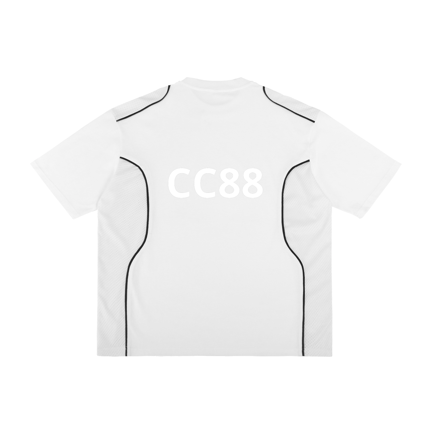 *CC88 Black Label* - Contrast Piped Panel T-Shirt