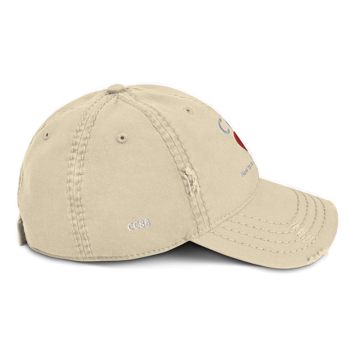 CC88 *World Travelers'* Distressed Dad Hat (Khaki)