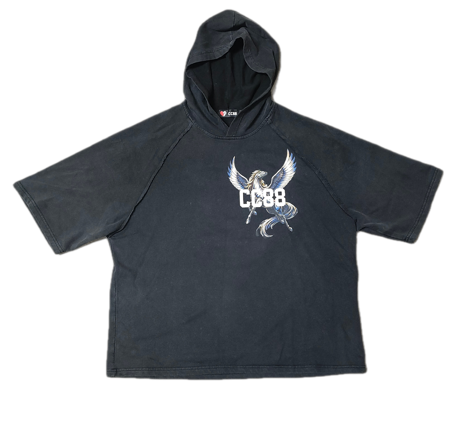 CC88 BEAST Vol. One "The Pegasus" on a Snow Washed Hooded Boxy T-Shirt