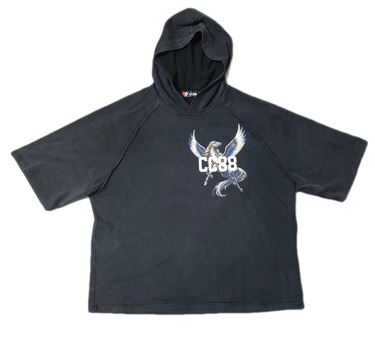 CC88 BEAST Vol. One "The Pegasus" on a Snow Washed Hooded Boxy T-Shirt