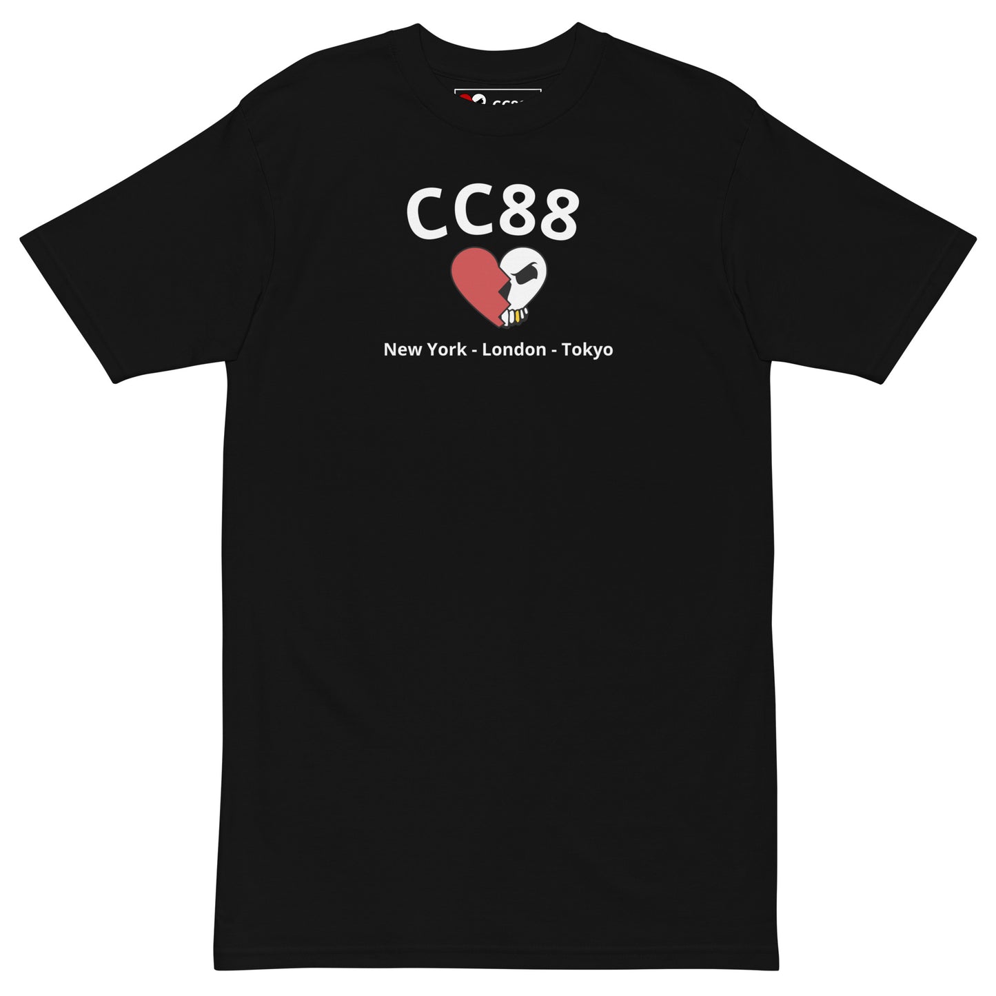 CC88 *World Travelers'* Premium Heavyweight Tee (Black)