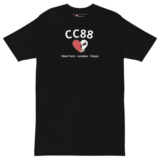 CC88 *World Travelers'* Premium Heavyweight Tee (Black)