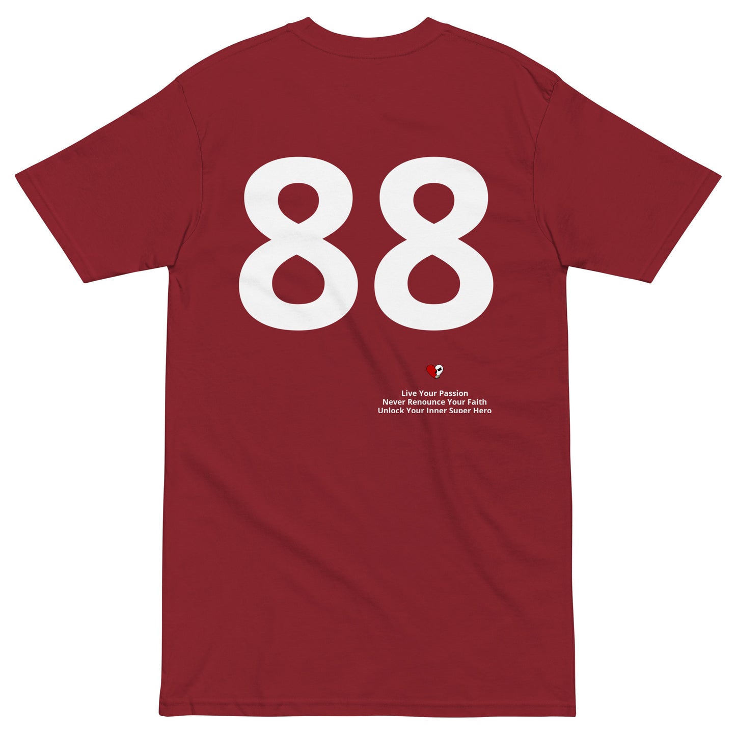 CC88 *World Travelers'* Premium Heavyweight Tee (Brick Red)