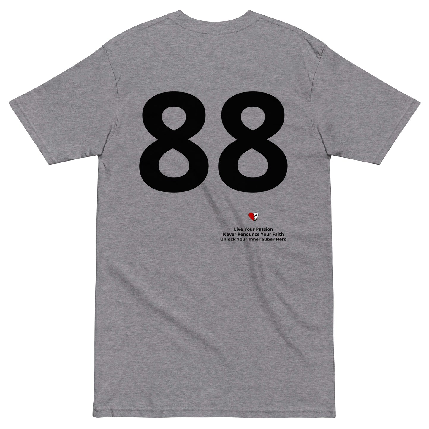 CC88 *World Travelers'* Premium Heavyweight Tee (Carbon Grey)