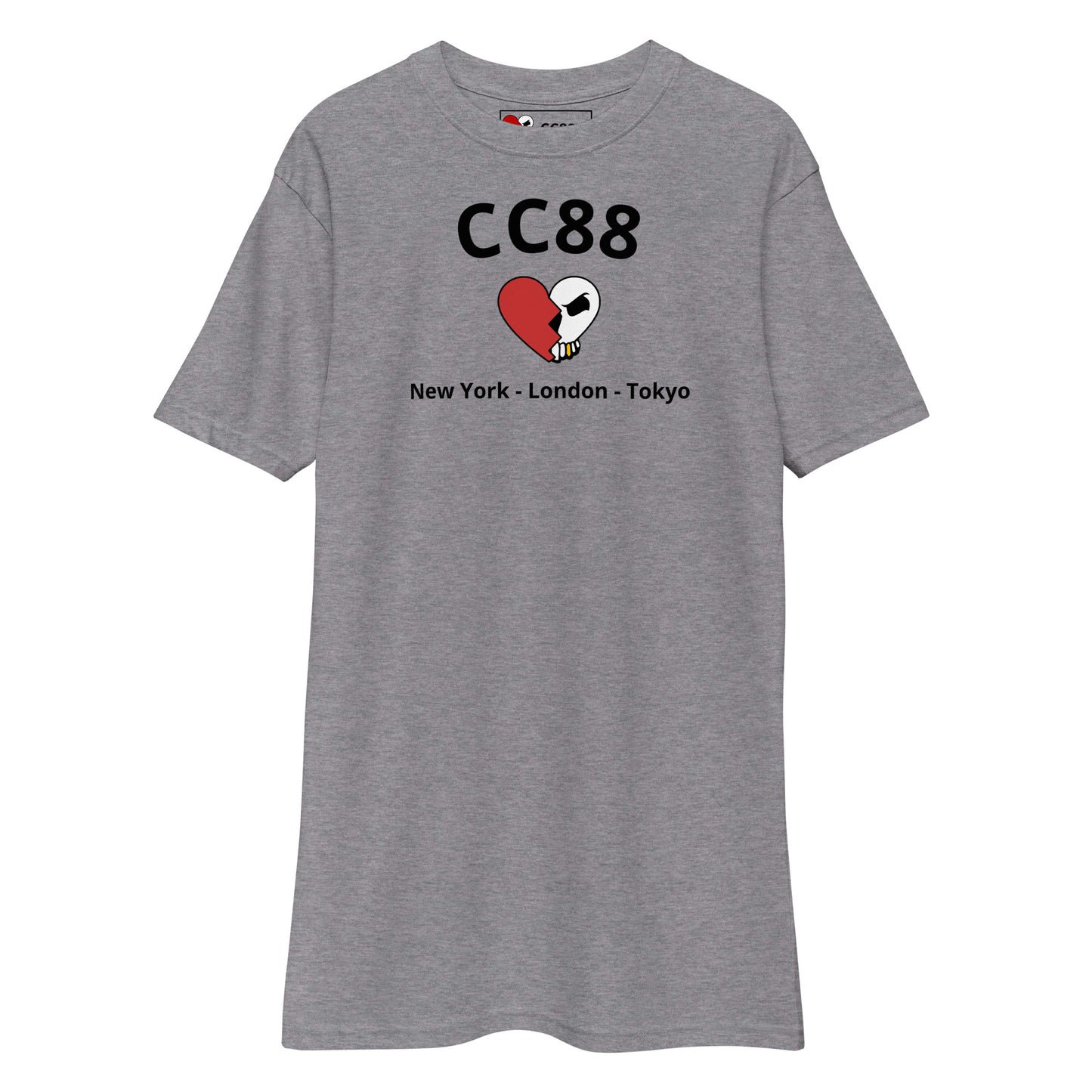 CC88 *World Travelers'* Premium Heavyweight Tee (Carbon Grey)