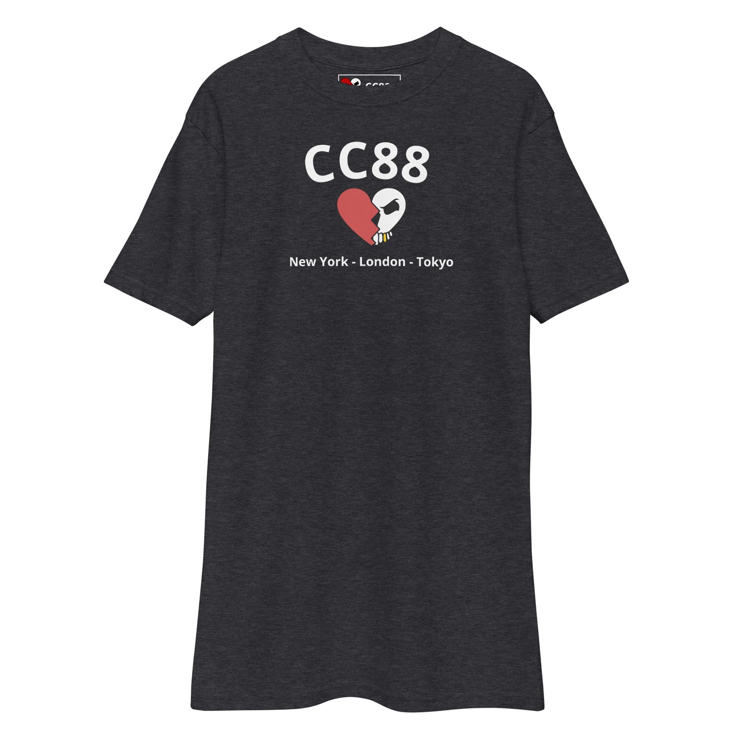 CC88 *World Travelers'* Premium Heavyweight Tee (Heather Grey)