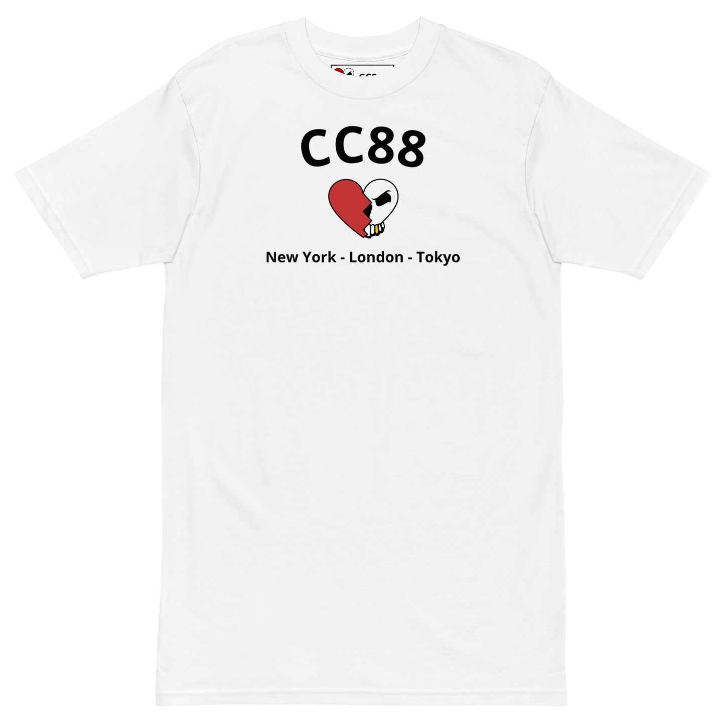 CC88 *World Travelers'* Premium Heavyweight Tee (White)