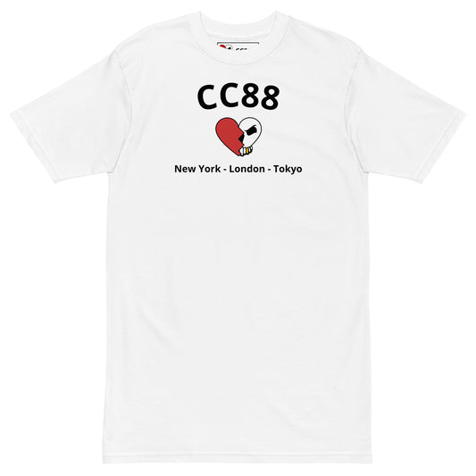 CC88 *World Travelers'* Premium Heavyweight Tee (White)