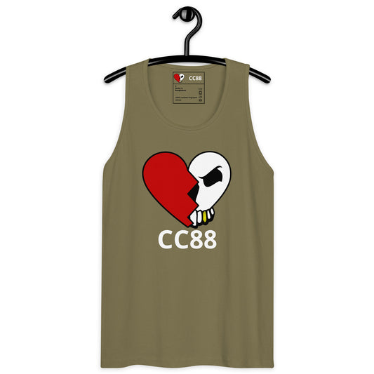 CC88 V524 Men’s Premium Tank Top Military Green