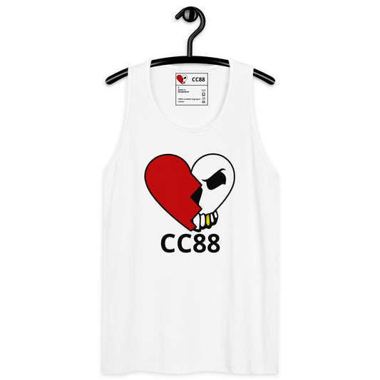CC88 V524 Men’s Premium Tank Top White