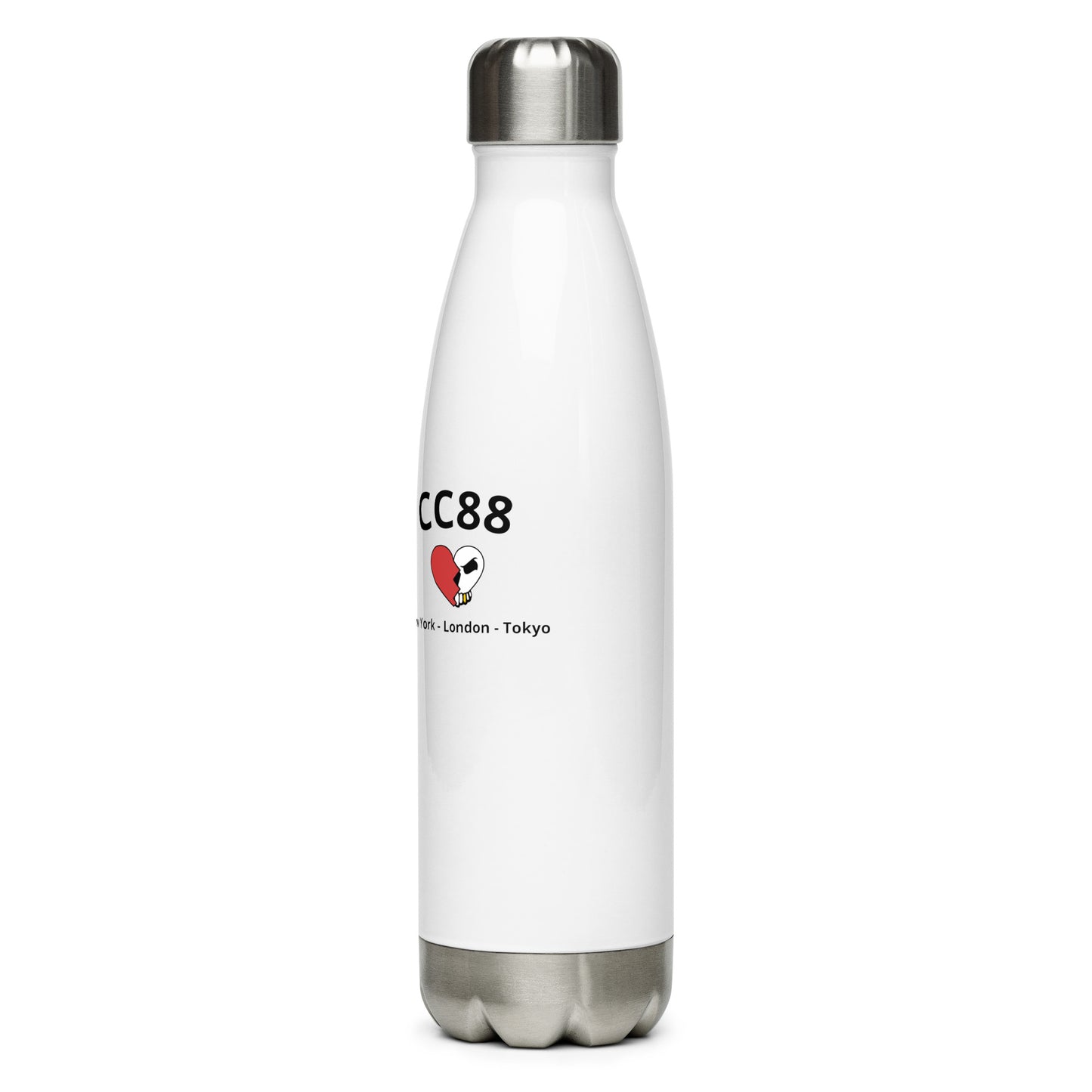 CC88 *World Travelers'* Stainless Steel Water Bottle (Black)