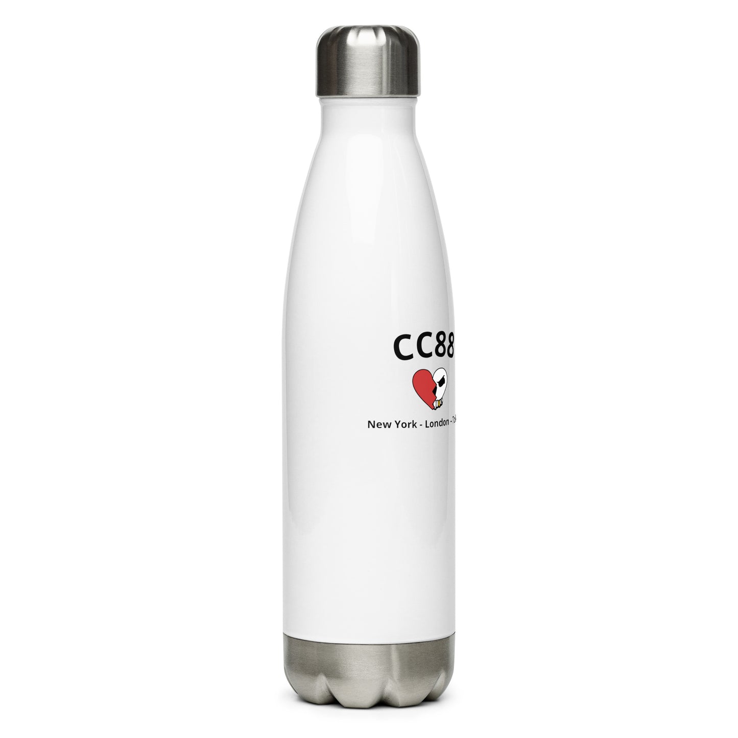 CC88 *World Travelers'* Stainless Steel Water Bottle (Black)