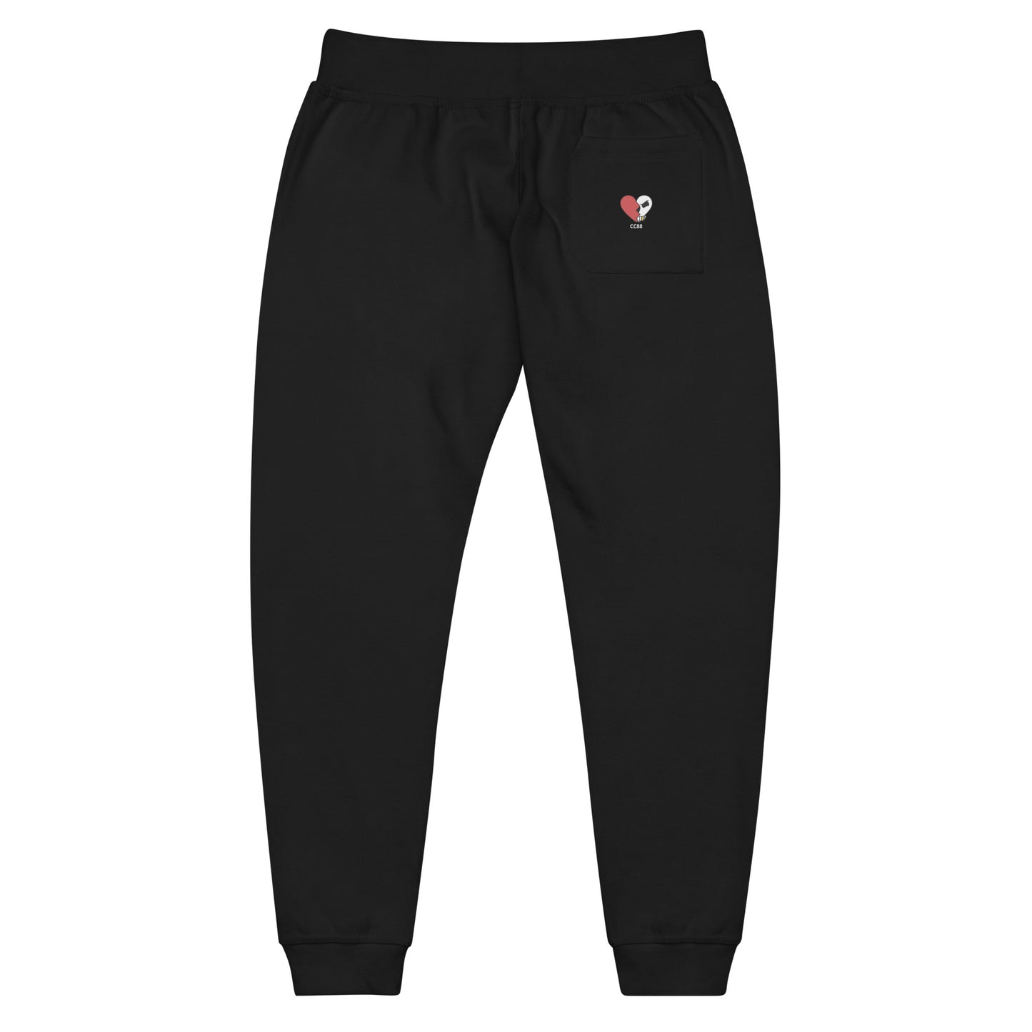 CC88 V524 Unisex Fleece Sweatpants Black