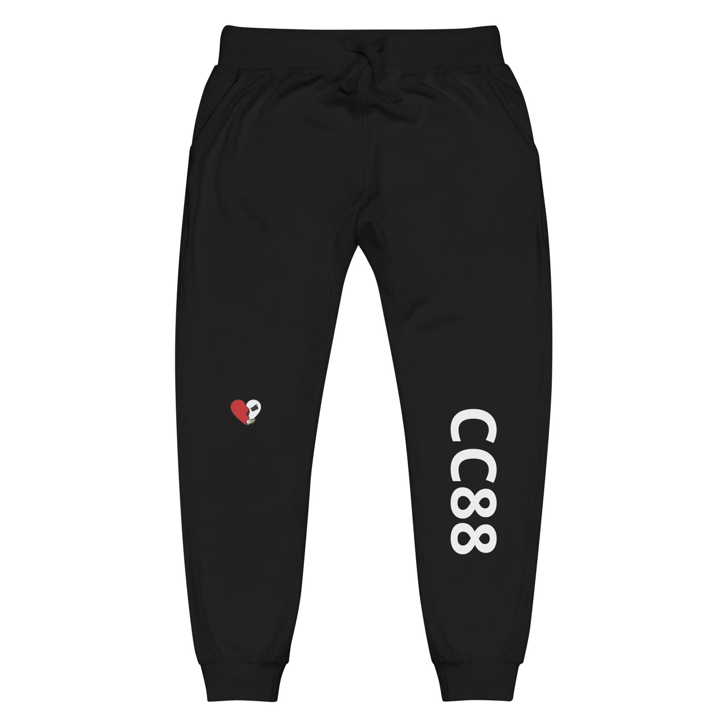 CC88 V524 Unisex Fleece Sweatpants Black