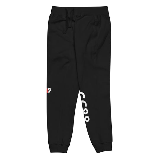 CC88 V524 Unisex Fleece Sweatpants Black