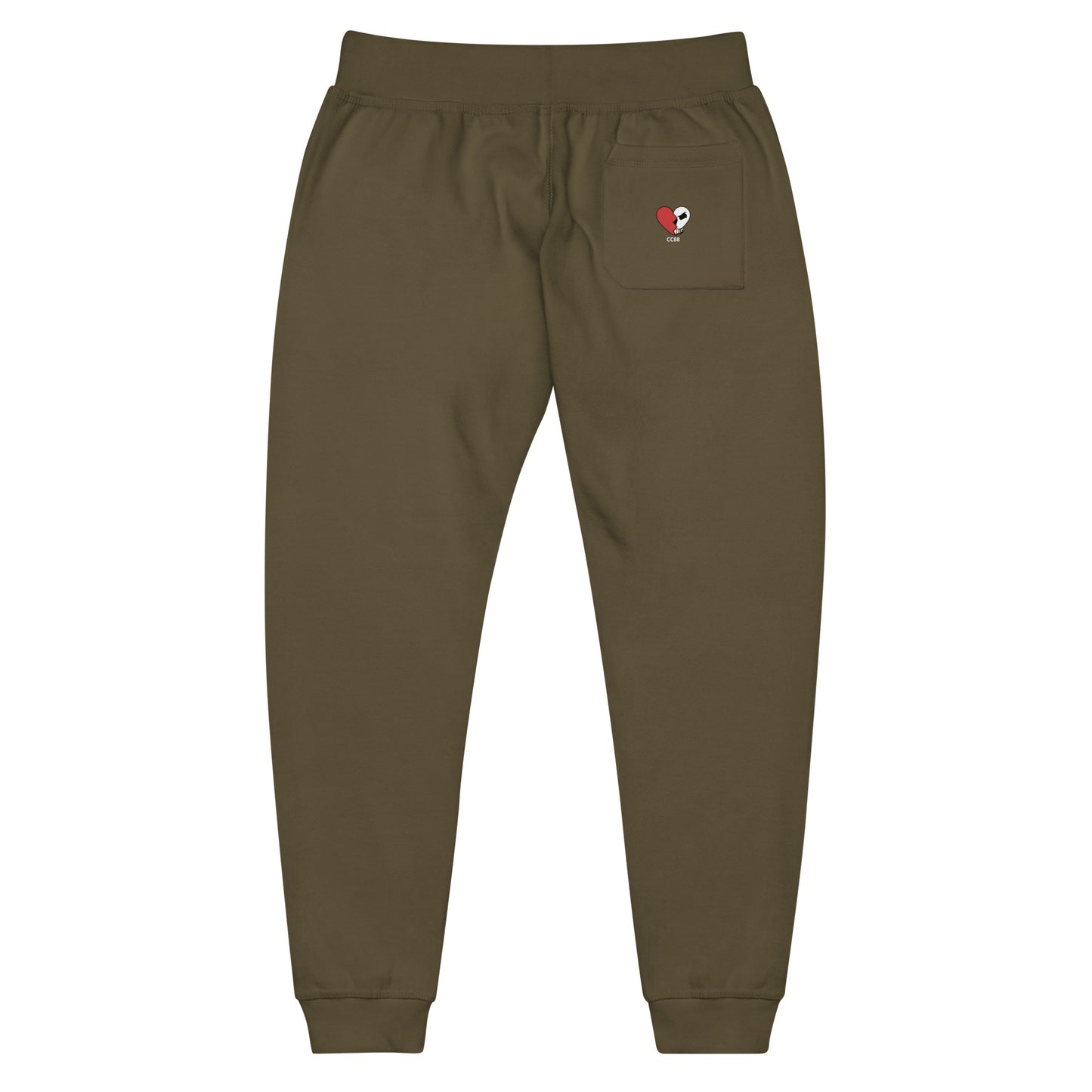 CC88 V524 Unisex Fleece Sweatpants Military Green