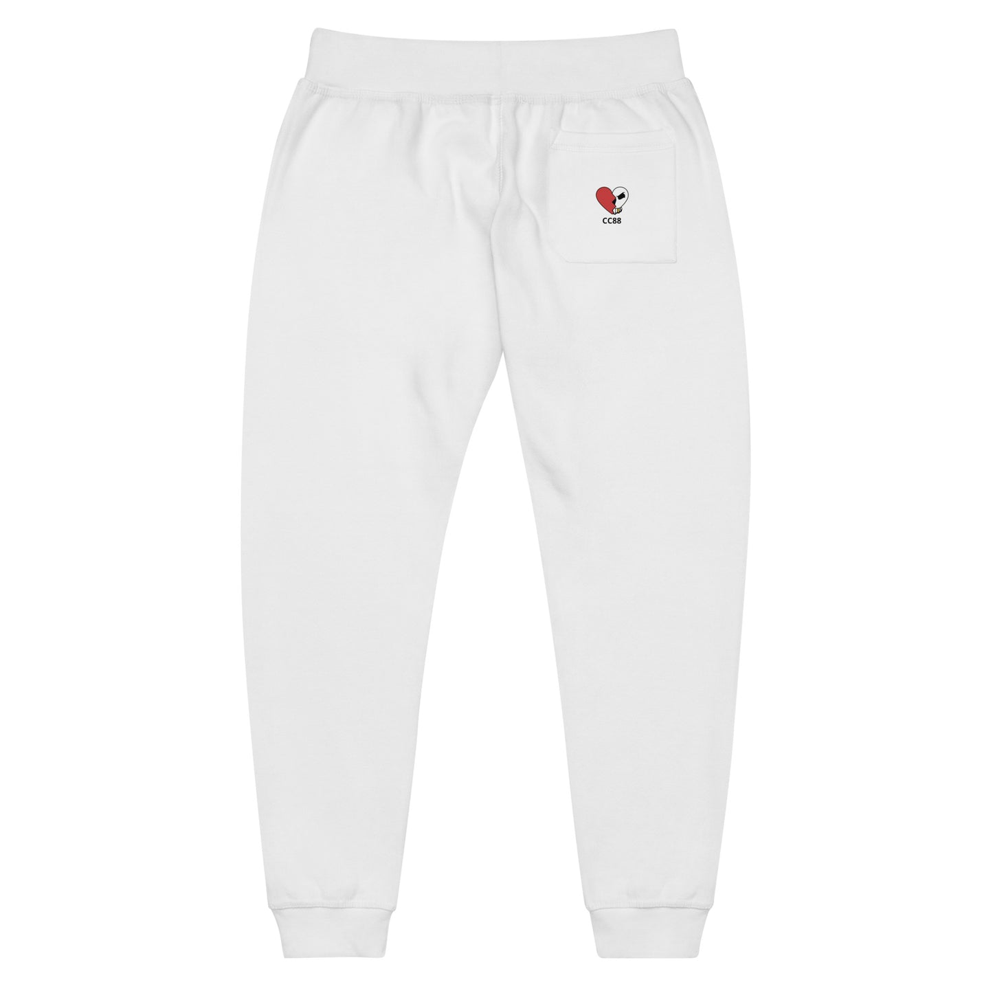 CC88 V524 Unisex Fleece Sweatpants White