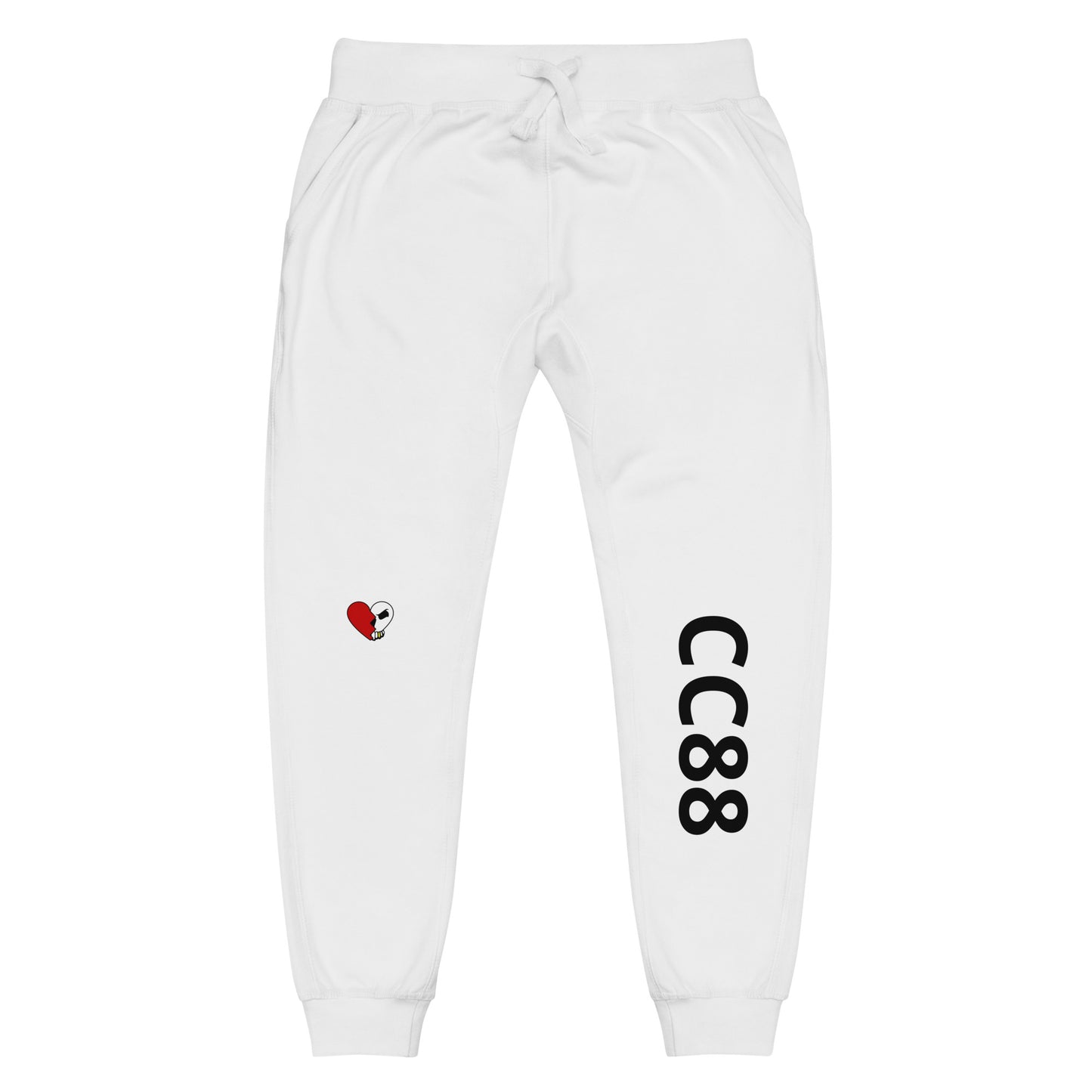 CC88 V524 Unisex Fleece Sweatpants White