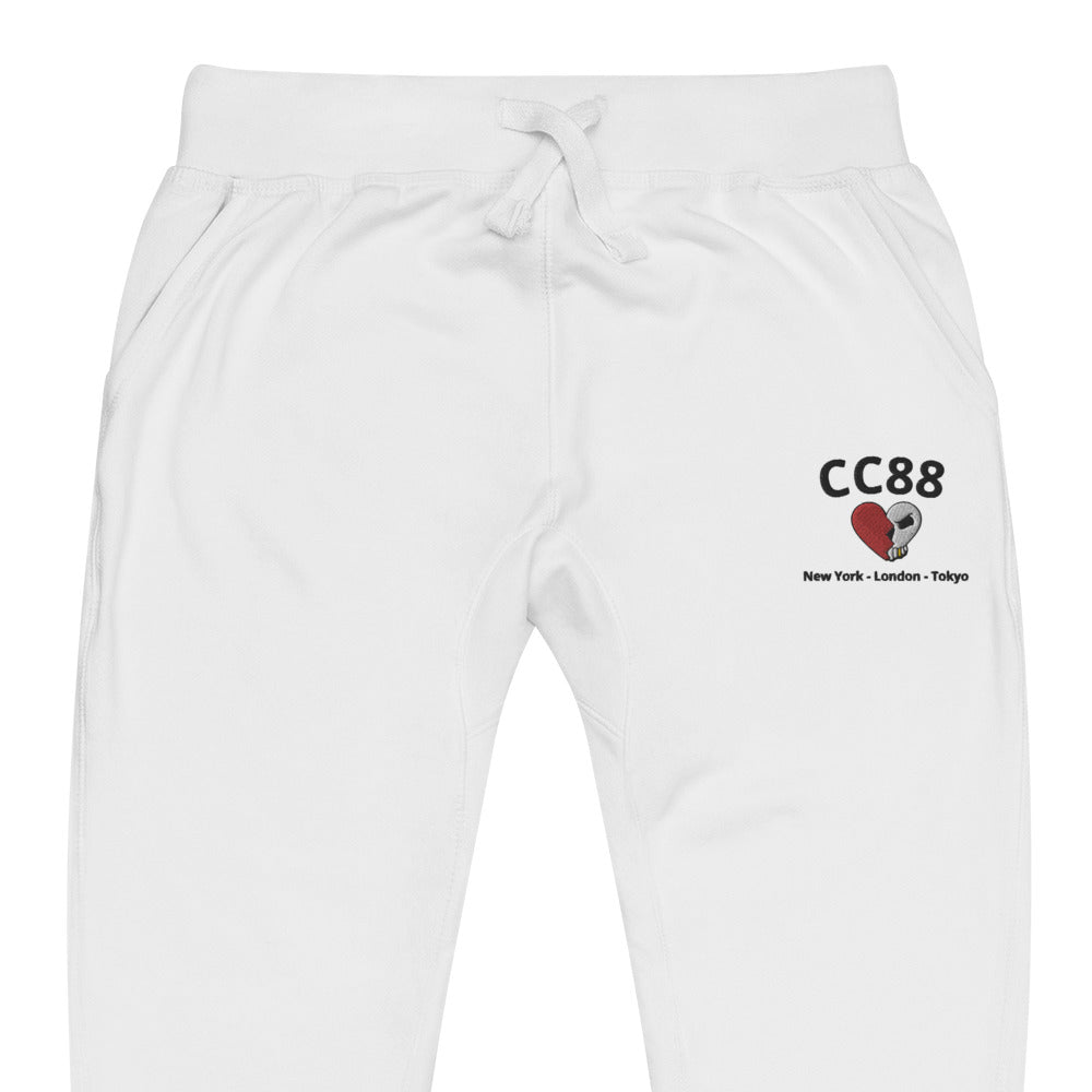 CC88 *World Travelers'* Premium Sweatpants (White)