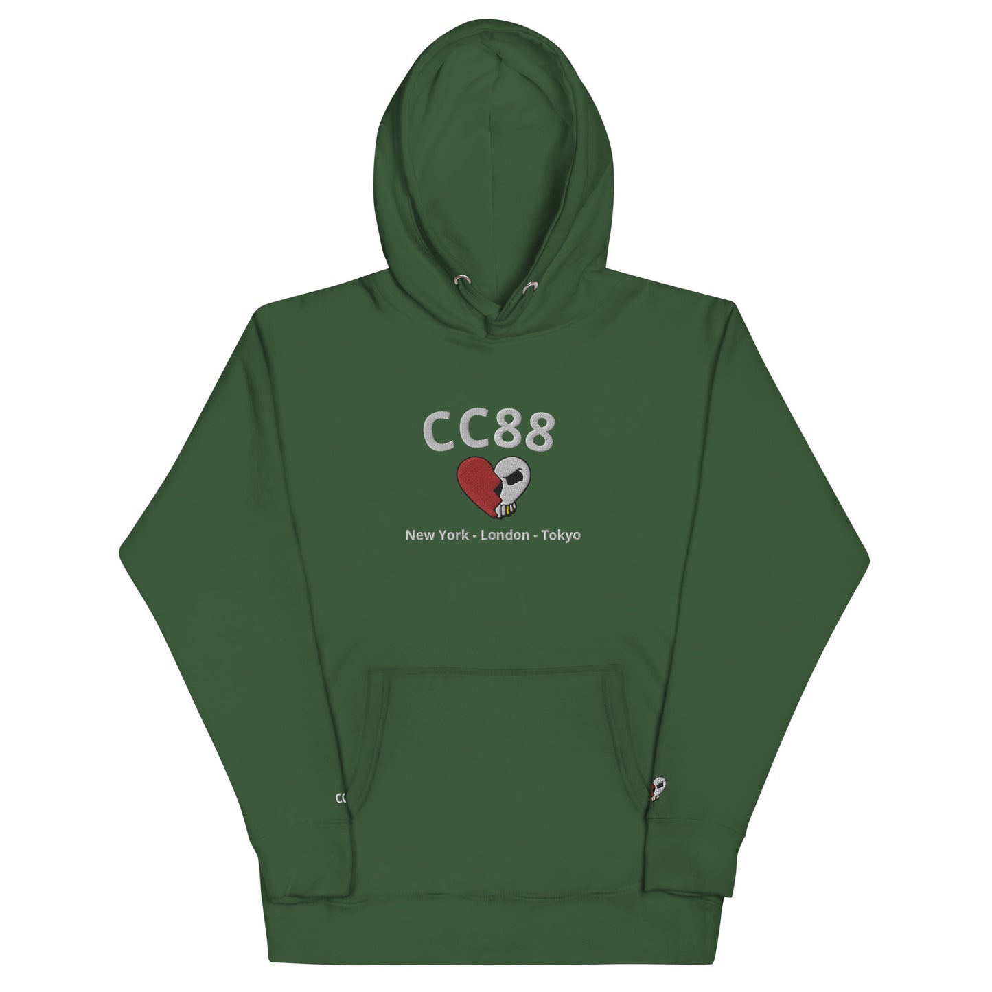 CC88 *World Travelers'* Premium Hoodie (Money Green)