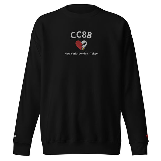 CC88 *World Travelers'* Premium Sweatshirt (Black)