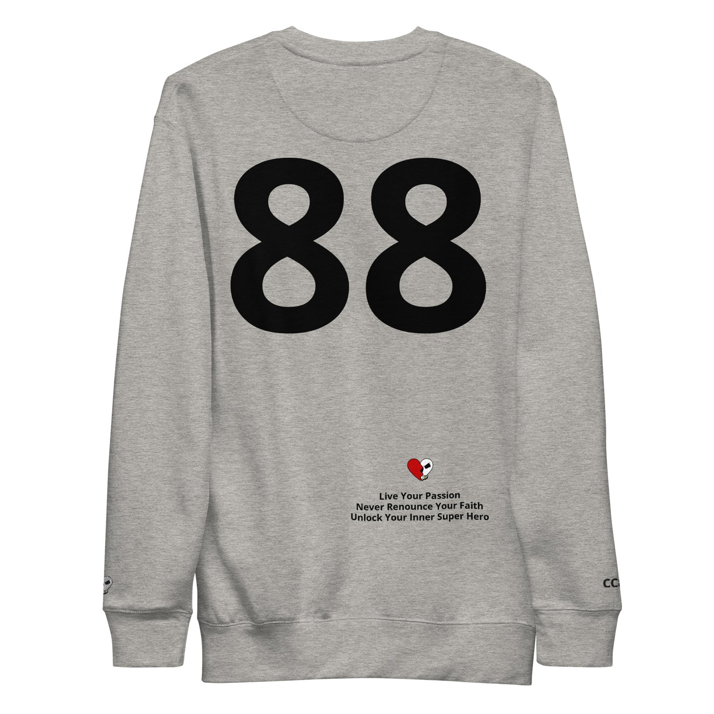 CC88 *World Travelers'* Premium Sweatshirt (Carbon Grey)