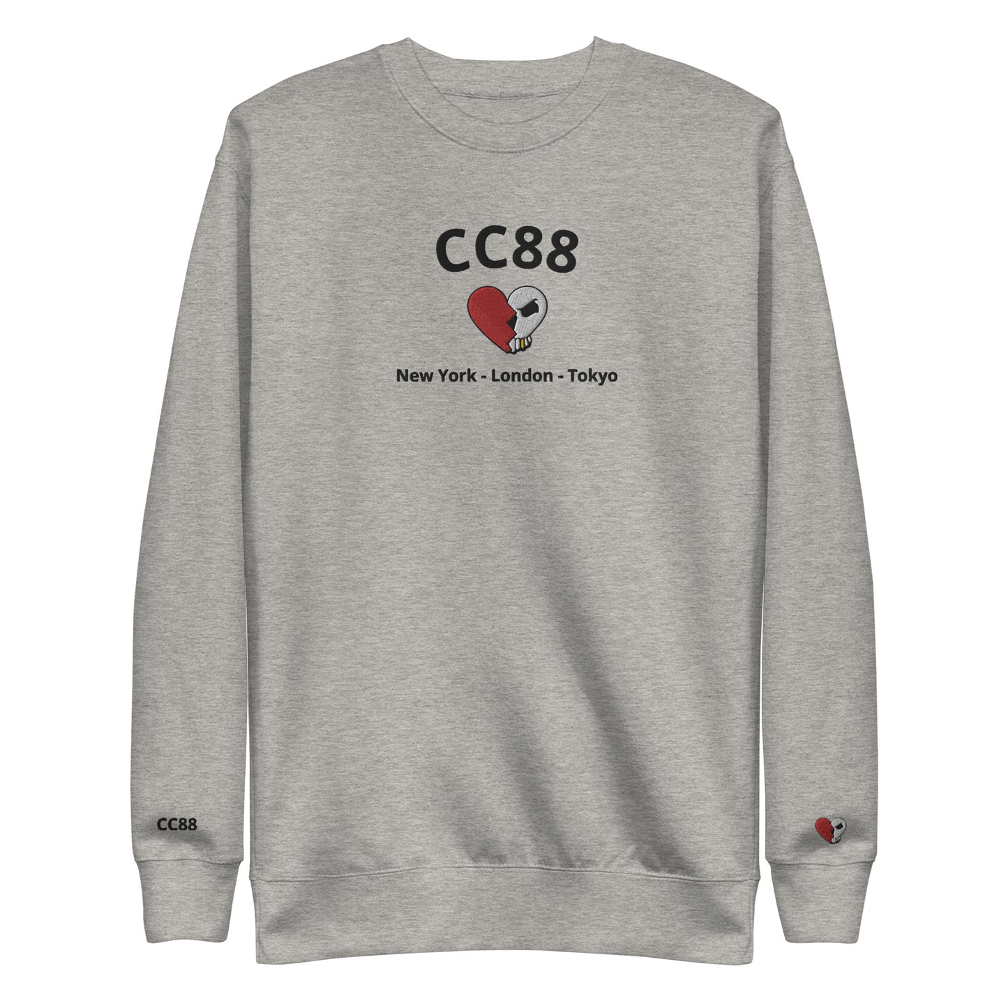 CC88 *World Travelers'* Premium Sweatshirt (Carbon Grey)