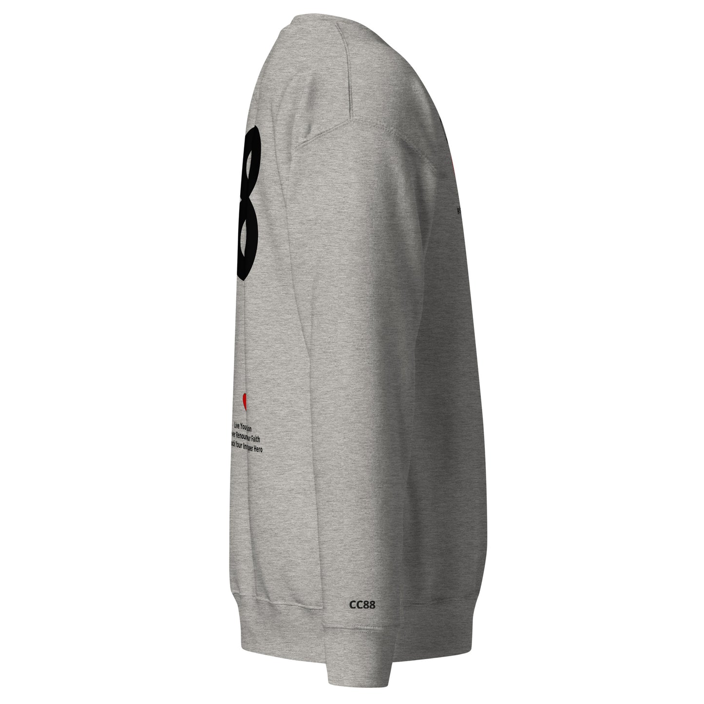 CC88 *World Travelers'* Premium Sweatshirt (Carbon Grey)