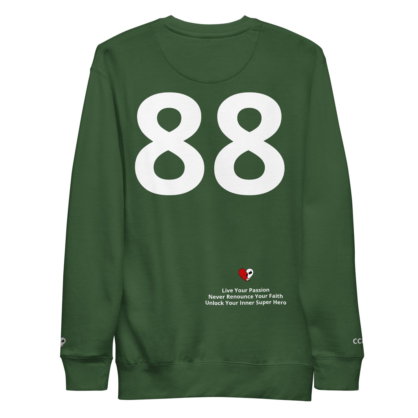 CC88 *World Travelers'* Premium Sweatshirt (Money Green)