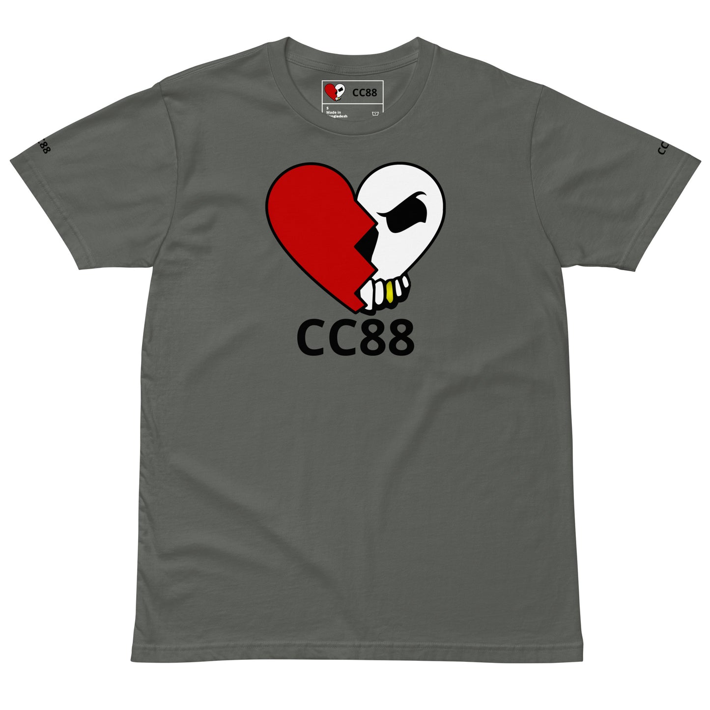 CC88 V524 Unisex Premium T-Shirt Charcol