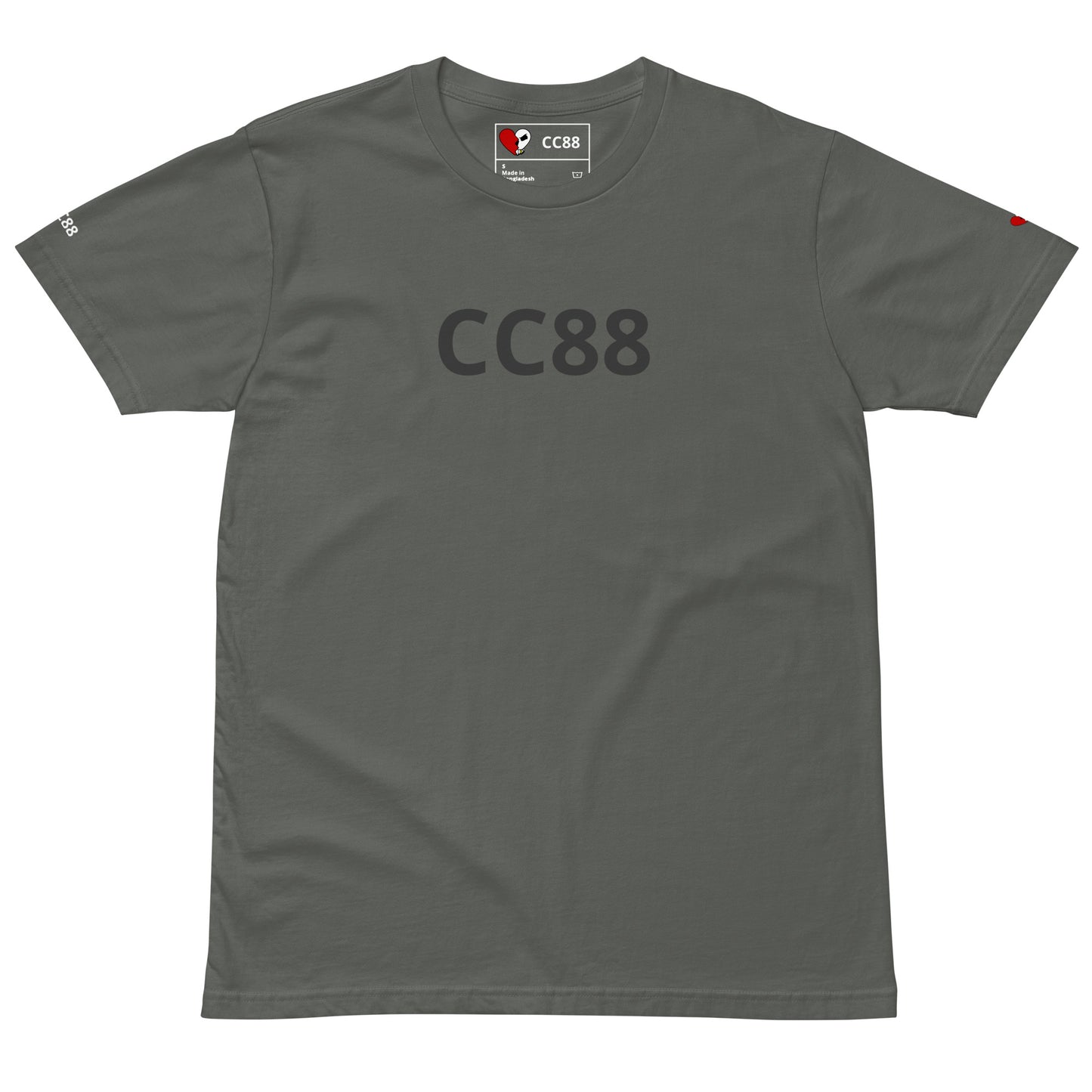 CC88 V524X Unisex Premium T-shirt Charcol